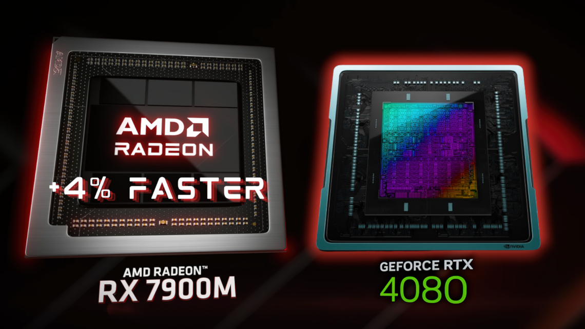 Графический процессор для ноутбука AMD Radeon RX 7900M оказался быстрее NVIDIA RTX 4080